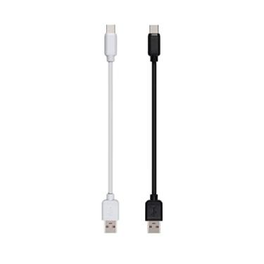 Imagem de JuSoFU Cabo USB C, USB A para USB C, para iPhone 15, iPad 10ª geração, iPad Mini 6ª, iPadAir 4ª/5ª, Samsung Galaxy S24/S23/S22/S21/S20/S10/S9/S8, tablets Samsung etc. (preto, pacote com 5 unidades de
