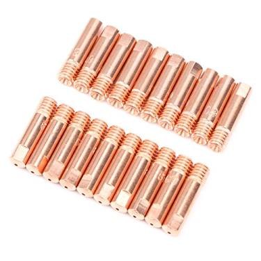 Imagem de Bico condutor de cobre com ponta de soldagem MIG 60 peças para acessórios de solda 15AK X 0 9 ponta de soldagem dedicada