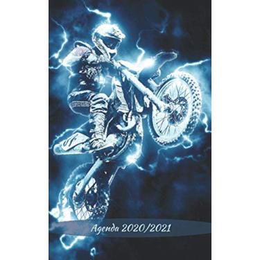 Imagem de Agenda Escolar 2020-2021 “Motocross”. Español, Inglés y Francés . Tamaño:12,7 x 20,3 cm (5 x 8 in). 100 Páginas/ Tapa blanda.