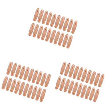 Imagem de 60 Pontas de Bico de Cobre Vermelho para Tocha de Soldagem Binzel 24KD MIG