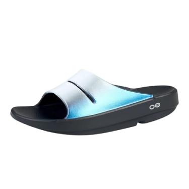 Imagem de OOFOS Pantufa feminina Ooahh Luxe Slide, Frost, 34