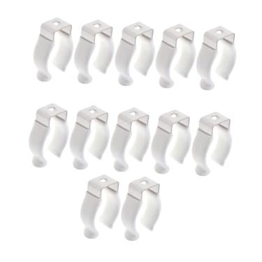 Imagem de Bothyi 12Pcs Clips Holder Bracket, Parafuso Tubo Grampos, Suporte Lâmpada Fluorescente Tubo Suporte para Montagem de Faixa de Luz, com Envoltório para Os Pés