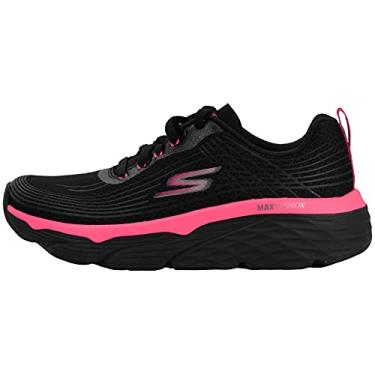 Imagem de Skechers Tênis feminino Max Cushioning Elite, Preto/rosa choque, 6.5 Wide