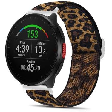 Imagem de Compatível com pulseiras de smartwatch Polar, 20 mm, 22 mm, elásticos elásticos de nylon ajustável, acessórios de substituição para homens e mulheres, compatível com Polar Unite, Ignite, Ignite 2