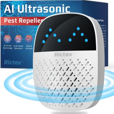 Imagem de Repelente ultrassônico de pragas Advanced AI: repelente ultrassônico interno para mouse, roedor, ratos, aranha, formiga, plugue eletrônico para controle de pragas, 1 pacote