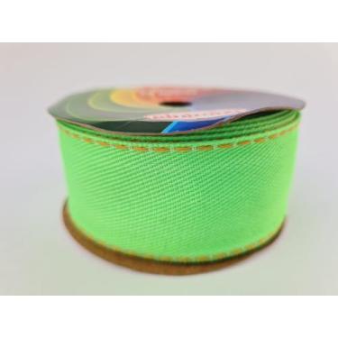Imagem de Fita Jeans Sinimbu Verde Cor12 Neon - 38mm / 10 metros