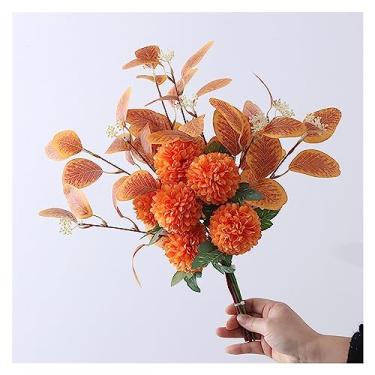 Imagem de Vaso de flores artificiais de seda branco, buquê de anêmona para casamento, casamento, casa, festa, quarto, decoração de mesa, vaso de flores falsas (I)