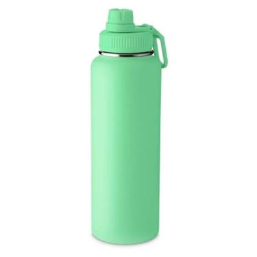 Imagem de Garrafa Térmica 1,2 Litros em Aço Inox com Parede Dupla Isolada a Vácuo (Verde)