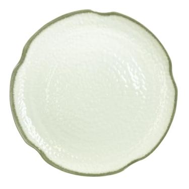 Imagem de A-to-Z Supply Placa 1814VT, diâmetro de 35,5 cm, redonda, resistente à quebra, pode ser lavada na lava-louças, sem BPA, melamina, Victoria, NSF, pacote com 12