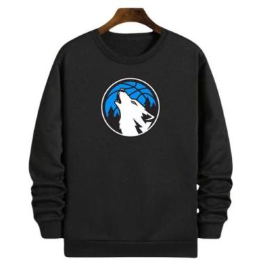 Imagem de Blusa Moletom Gola Basquete Minnesota Anthony Edwards Basketball - Loj