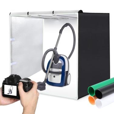 Imagem de Caixa de luz para fotografia, caixa de luz grande para fotografia PULUZ de 31 polegadas, caixa de luz de estúdio portátil com 3 fitas de luz removíveis 234pcs luzes LED