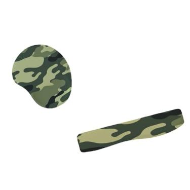 Imagem de Kit Mouse Pad E Apoio Teclado Ergonômico Verde Vibrante