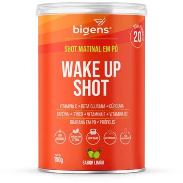 Imagem de Bigens wake up shot matinal 150g limão - BIOGENS