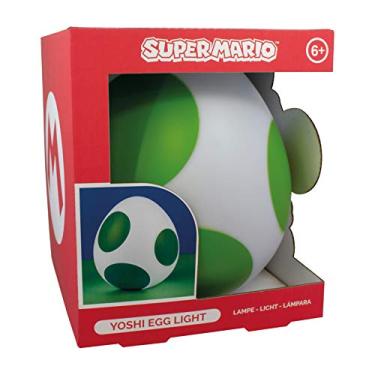 Imagem de Paladone Super Mario Yoshi Egg Light – Luz colecionável alimentada por USB de 20 cm, perfeita para quarto, mesa ou sala de jogos, decoração ideal para jogadores