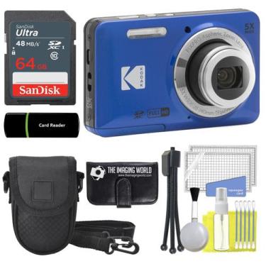Imagem de Câmera Digital Kodak PIXPRO FZ55 16MP 5X Zoom 28mm Azul - The Imaging 