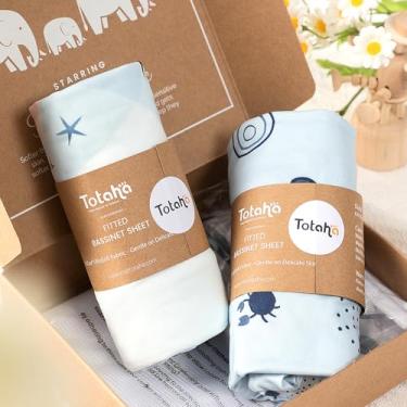 Imagem de Lençóis com elástico para berço de cabeceira, 83 x 50 cm, para Maxi COSI Iora, Koola Baby, Baby Joy, Angelbliss, Kidsclub – Lençóis macios amanteigados, pacote com 2