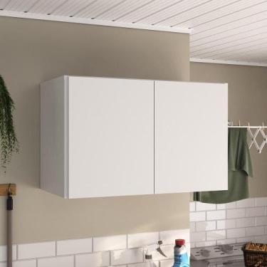 Imagem de Armário de Lavanderia Aéreo Multiuso 2 Portas Multimóveis MP5040, Bran