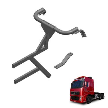 Imagem de Suporte Entre Eixo Paralama Volvo Fh 2019 2020 Feixe Mola
