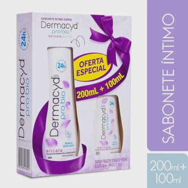Imagem de Kit Sabonete Líquido Íntimo Dermacyd Delicata 200ml + 100ml