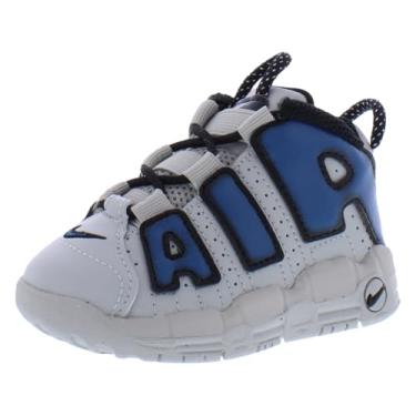 Imagem de Nike Grade School Air More Uptempo - Brown Bulls, Cinza/azul e cinza, 18
