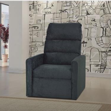 Imagem de Poltrona Reclinável Turin Matrix Preto - Móveis Leartam