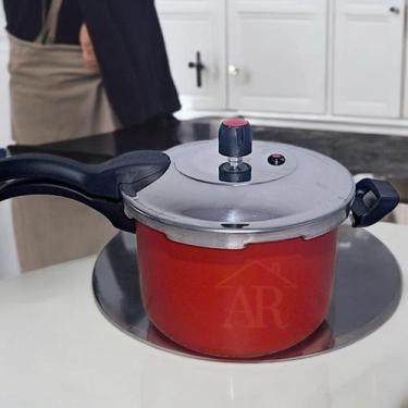 Imagem de Panela de Pressão 4,5L Antiaderente Teflon Fast - NoBrand, Vermelho