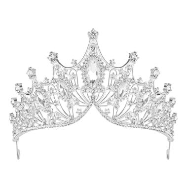Imagem de Tiara de princesa, coroa de ouro de princesa de aniversário para mulheres, conjunto de faixa de rainha do baile e tiara, tiaras góticas, coroas de aurora belle girl, princesa adulta, cisne negro