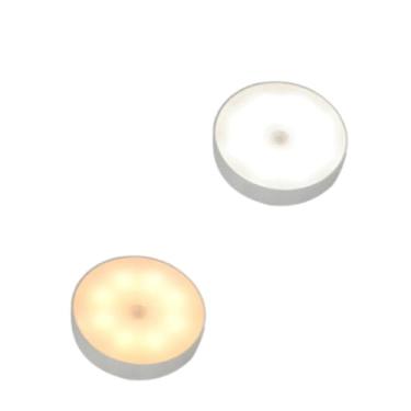 Imagem de Luminária LED Sem Fio com Sensor de Movimento, Luz Branca e Amarela, 2 Unidades