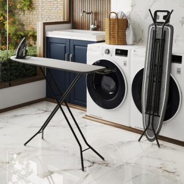 Imagem de Tábua De Passar Roupa Elegante Lyon Mesa Dobrável e Portátil Suporte D