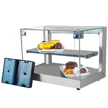 Imagem de B-VFD47 - Vitrine fria Beta 47cm Dupla com 8 Gelo-X Prata Bivolt - Ome