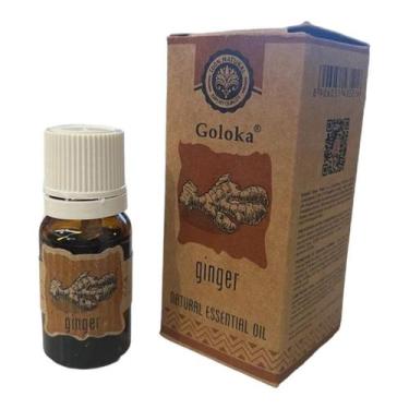 Imagem de Óleo Essencial Indiano Goloka Puro Gengibre Ginger 10 ml - Lua Mística