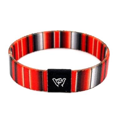 Imagem de Hang Loose Bands - Pulseira Southwestern para homens, mulheres e adolescentes - Estampa tribal confortável e Boho - Pulseira reversível estilo ocidental, Small: 6.5" (most common fitting size