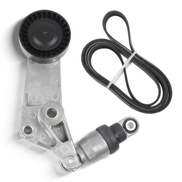 Imagem de Dasbecan Kit de polia tensora de correia de transmissão serpentina compatível com Chevy Prizm Toyota Celica Corolla Matrix 1998-2008, substitui # 38286 6PK1880