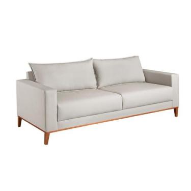 Imagem de Sofá 2 Lugares Nilo Tecido Sintético Bege 175cm - Ferrari