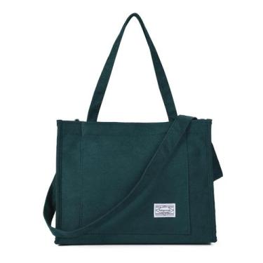 Imagem de Sacola Valleycomfy, vintage, casual, de veludo cotelê para mulheres, v