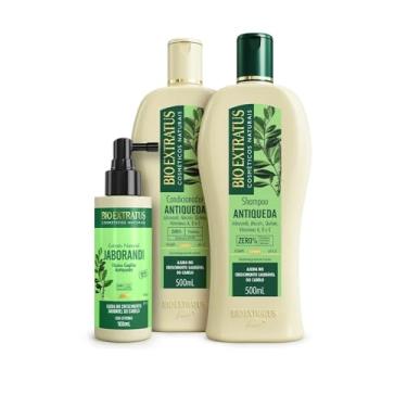 Imagem de Kit Bio Extratus Antiqueda Jaborandi (500mL) Shampoo, Condicionador e Tônico Extrato 100ml