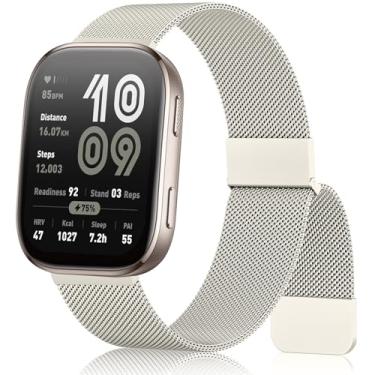 Imagem de Meliya Pulseira de metal para Amazfit Helio/Bip 6/Bip 5/GTR 4/GTR 3 Pro/3/2/2e/47 mm/Balance Watch Pulseira feminina e masculina, pulseira de metal de aço inoxidável de 22 mm para Garmin Venu 3/2
