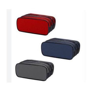 Imagem de Estojo escolar 3 repartições zíper triplo Sport unissex grande - Clio,