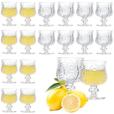 Imagem de Soopiiso Conjunto de 16 copos de licor com haste para licor de tequila xerez - Ideal para casa, bar, coquetéis, presentes de casamento