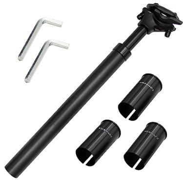 Imagem de ZUDKSUY Canote De Selim Com Suspensão Para Bicicleta 27,2 X 350 Mm Espaçadores 28,6 30,9 31,6 Compatível Estrada Mtb Bmx