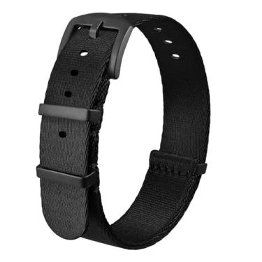 Imagem de Anbeer Pulseira de relógio de nylon de substituição de nylon balístico militar de 18 mm, 20 mm, 22 mm, com fivela de aço inoxidável para homens e mulheres, 20mm, Sem Pedra Preciosa