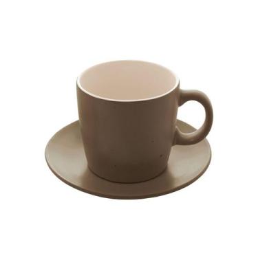 Imagem de Conjunto Xícara De Chá Granilite Cinza - Rojemac