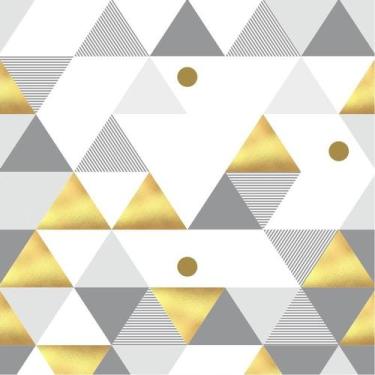 Imagem de Papel De Parede Geométrico Triângulos Yellow Gold 3,00m - Geral