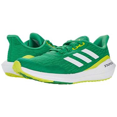 Imagem de adidas EQ21 Run (Criança grande) Verde vívido/Branco/Amarelo Ácido 4.5 Criança Grande M, Verde vívido/branco/amarelo ácido