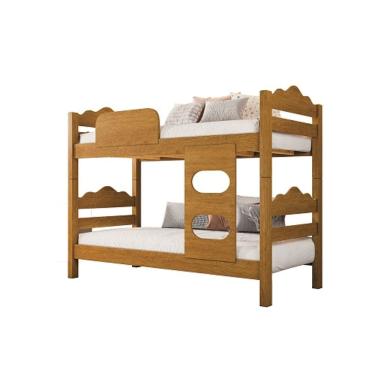 Imagem de Beliche Kênia Solteiro Naturalle - Carmolar Móveis