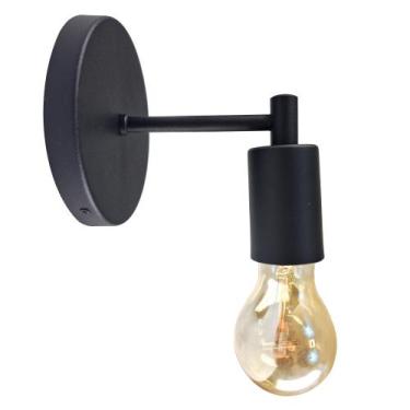 Imagem de Luminária Parede Arandela Cama Moderna Sala Lavabo Preto - Geral