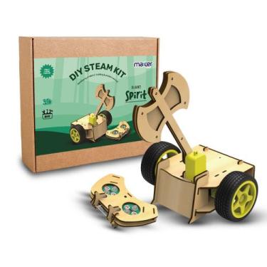 Imagem de Kit Robótica Educacional STEM Carrinho Combate Machado Giant Spirit MD