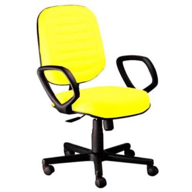 Imagem de Cadeira Diretor Gomada Com Braços Linha Blenda Amarelo - DESIGN OFFICE
