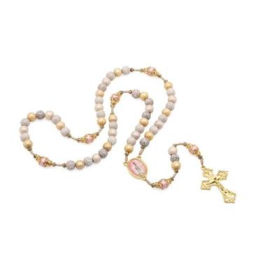 Imagem de Terço Rosário Nossa Senhora de Fátima Colorido 8 mm - FORNECEDOR 1