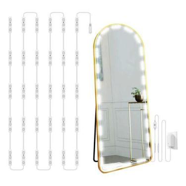 Imagem de Conjunto De Penteadeira Led Com Fio De Luz De Espelho Regulá - Home Go